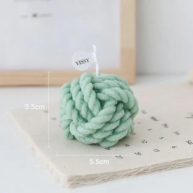 Handmade Novelty - Wool Ball Candle