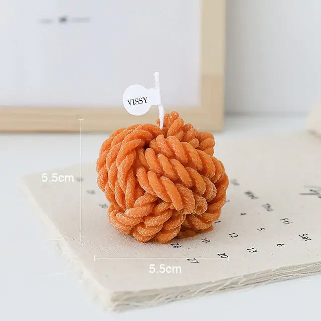 Handmade Novelty - Wool Ball Candle