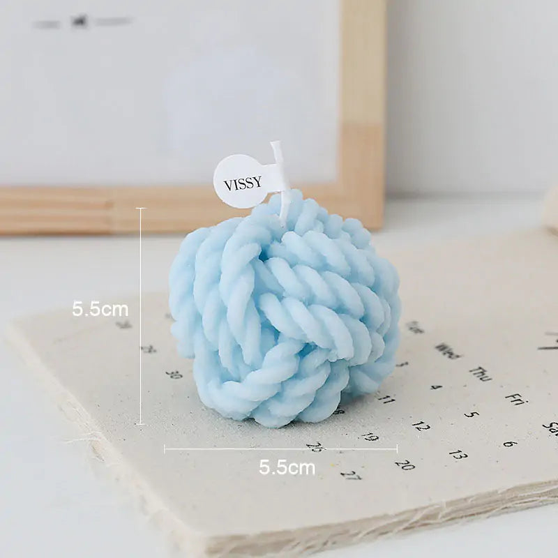 Handmade Novelty - Wool Ball Candle