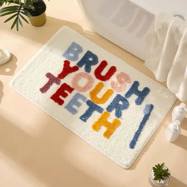 Funky Kids Bathroom Rugs Non-Slip