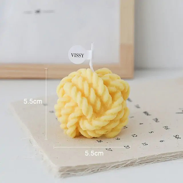 Handmade Novelty - Wool Ball Candle