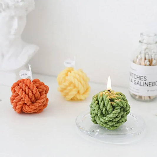 Handmade Novelty - Wool Ball Candle